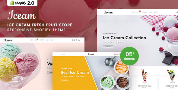 Nulled Iceam – Ice Cream Shop Responsive Shopify Theme free download