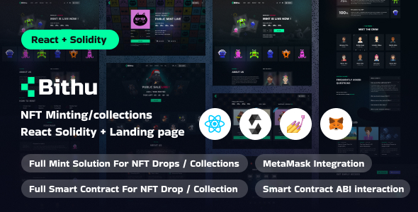 [Download] Bithu – NFT Minting/Collection with Smart Contract (React JS+Solidity) 
