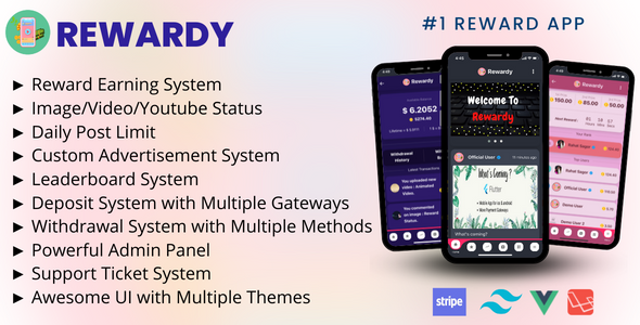 [Download] Rewardy – Status App with Reward Points + PWA + Backend 