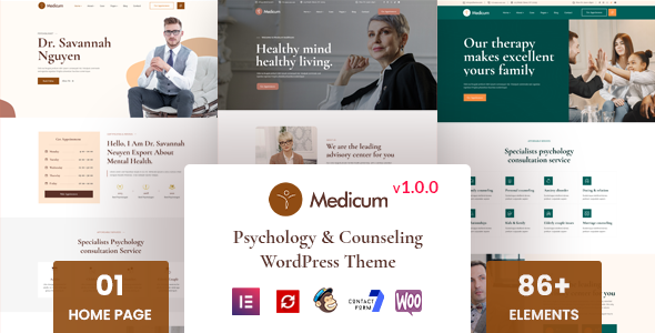 [Download] Medicum – Psychology & Counseling WordPress Theme 
