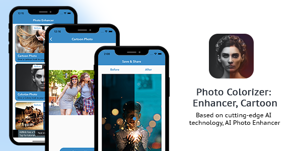 [Download] Photo Colorizer – Enhancer, CartoonMe Maker | AdMob | Swift | iOS | Ready to submit 