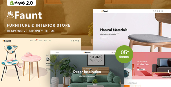 [Download] Faunt – Furniture & Interior Responsive Shopify 2.0 Theme 