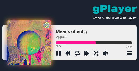 [Download] Grand Player – Audio Player with Playlist 