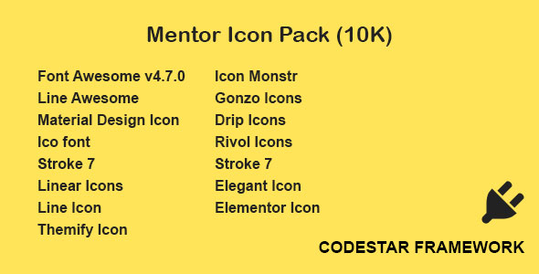 [Download] Mentor Icon Pack for Codestar Framework 
