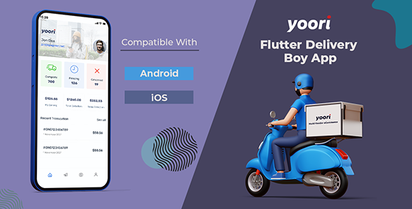 [Download] YOORI eCommerce Delivery Boy Flutter App 