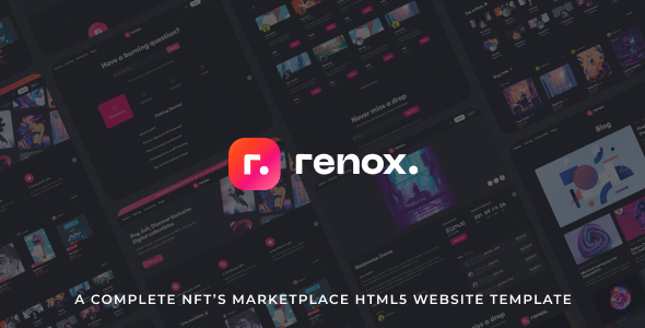 [Download] Renox – NFT Marketplace HTML5 Template 