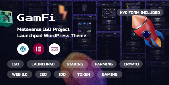 [Download] GamFi – IGO Launchpad WordPress Theme 