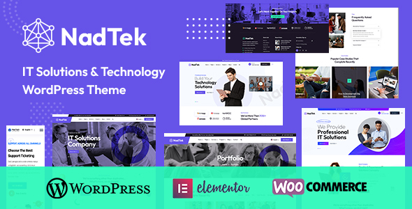 Nulled NadTek – IT Solutions & Technology WordPress Theme free download