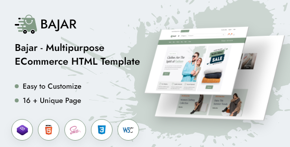 Nulled Bajar – Multipurpose E-commerce HTML Template free download