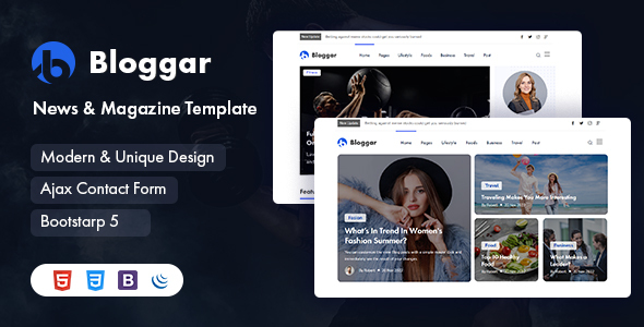 Nulled Bloggar – News Magazine Template free download