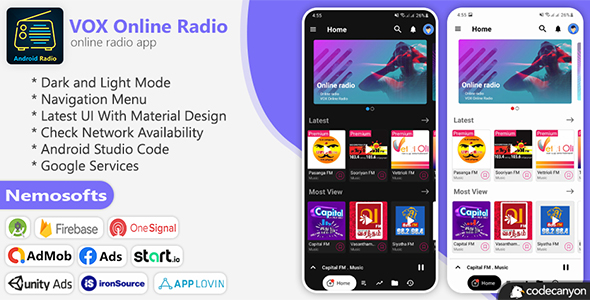 Nulled VOX  Android Online Radio free download