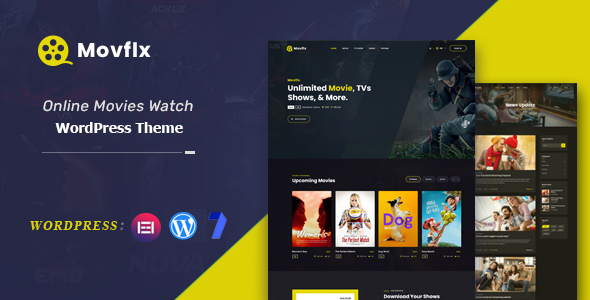 Nulled Movflx – Video Production and Movie WordPress Theme free download