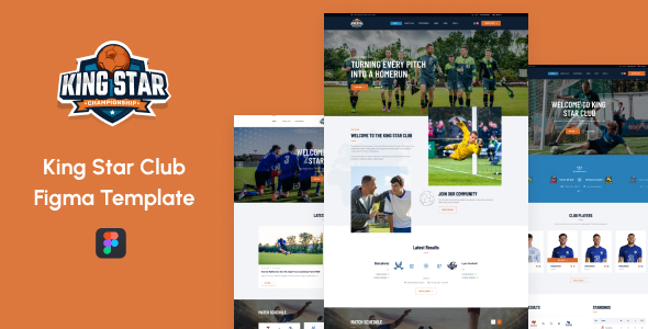 [Download] Kingstar – Sports Club Figma template 