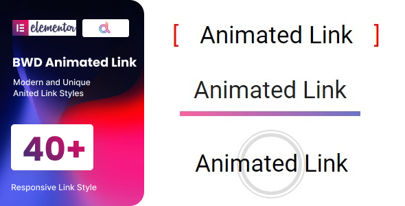 [Download] BWD Animated Link addon for elementor 