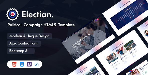 [Download] Electian – Political Campaign HTML5 Template 
