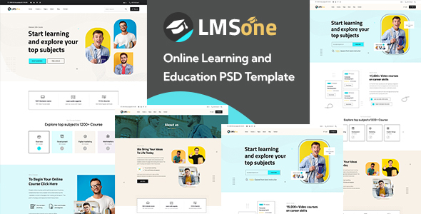 [Download] LMSone – Online Learning And Education PSD Template 