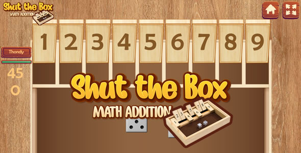 [Download] Shut The Box – Math Addition – Educational Game Construct 3 