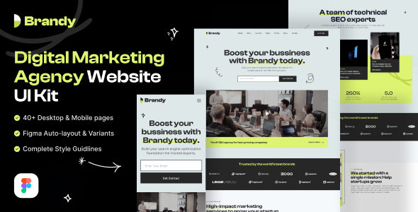 [Download] Brandy – Digital Marketing Agency Website UI Kit 