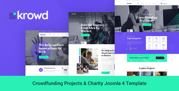 [Download] Krowd – Crowdfunding Projects & Charity Joomla 4 Template 