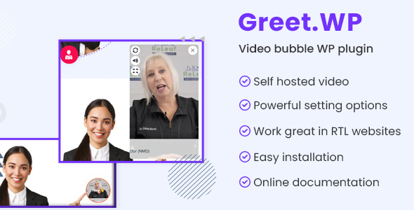 Nulled Greet.wp – Video bubble WordPress plugin free download