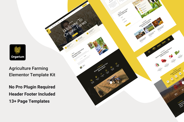 [Download] Orgarium – Agriculture Organic Farming Template Kit 