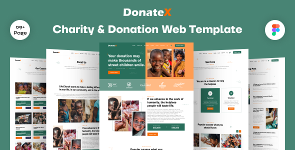 [Download] Donatex – Charity & Donation Web Figma Template 