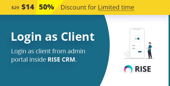 [Download] Login as Client plugin for RISE CRM 