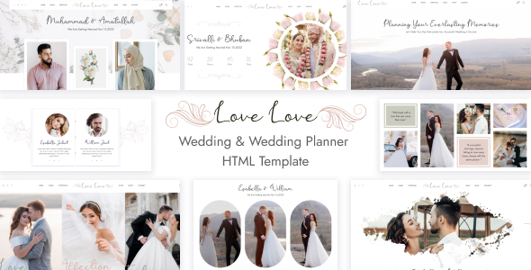 [Download] LoveLove – Wedding & Wedding Planner HTML5 Template 