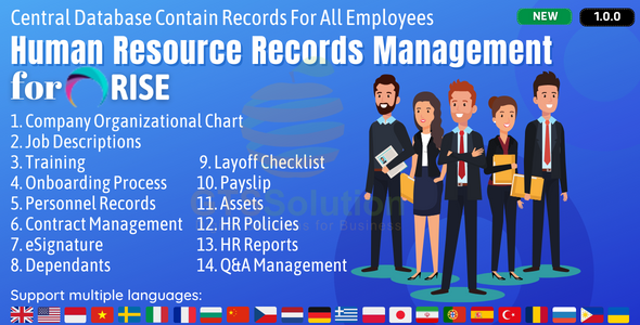 [Download] HR Records plugin for RISE CRM 