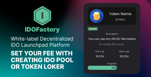 [Download] IDOFactory – crypto launchpad, create IDO pools with token lockers on 