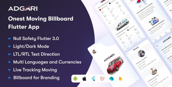 Nulled Onest Moving Billboard Flutter And Web Application free download