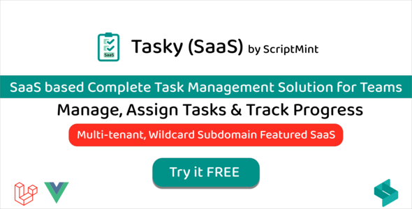 [Download] Tasky – SaaS based Task Management Solution 
