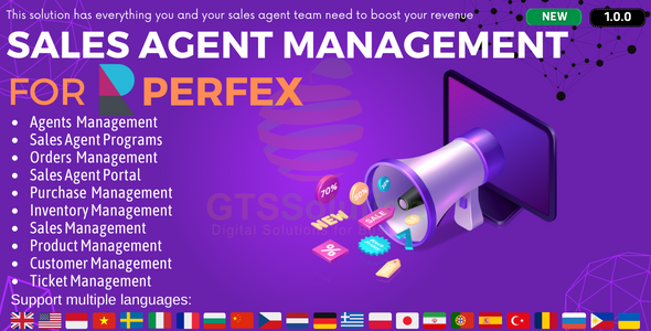 [Download] Sales Agent Management module for Perfex CRM 