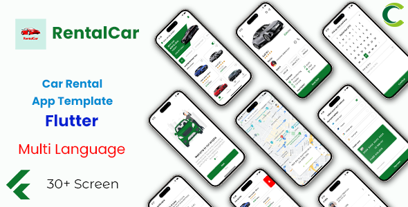 Nulled Car Rental App Template in Flutter | RentalCar free download