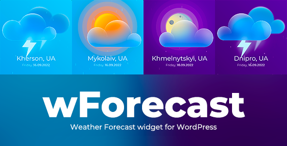 [Download] wForecast – Weather Forecast Widget for WordPress 