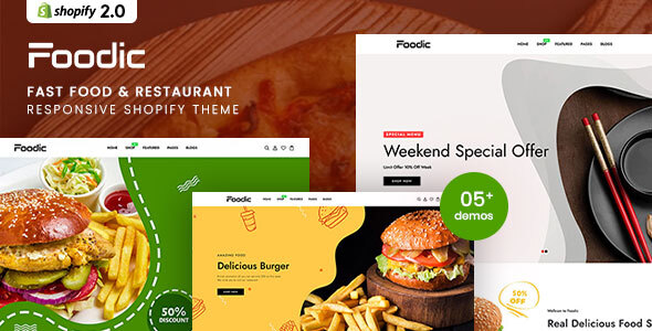 [Download] Foodic – Fast Food & Restaurant Responsive Shopify 2.0 Theme 