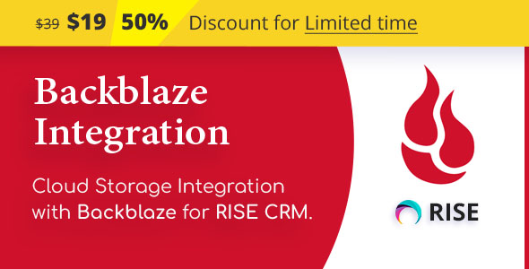 [Download] Backblaze Integration for RISE CRM 