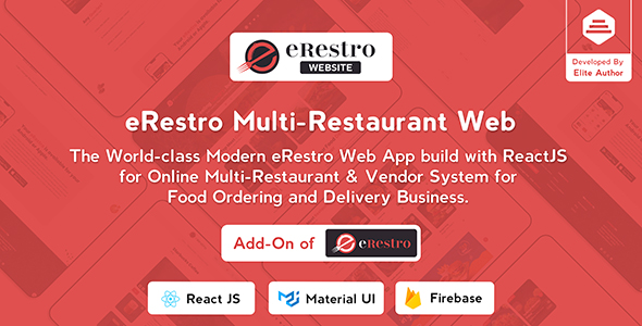 [Download] eRestro Multi Restaurant Web – Online Multi-Vendor & Restaurant Food Ordering Web App 