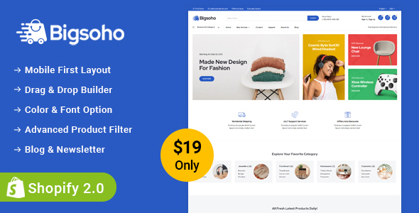 [Download] Bigsoho – Multipurpose Sectioned Shopify 2.0 Responsive Theme 