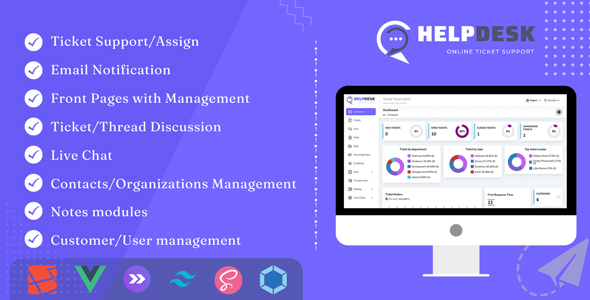 [Download] HelpDesk – Online ticket support and management, including front pages 