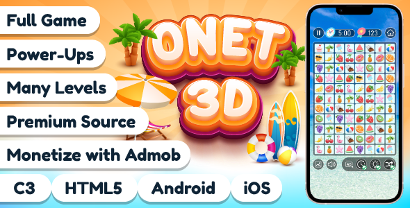 [Download] Premium Source – 3D Onet Connect – HTMLL5,Construct3 