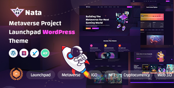 [Download] Nata – Metaverse Project Launchpad WordPress Theme 