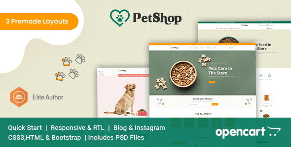 [Download] Petshop Multipurpose Opencart Theme 
