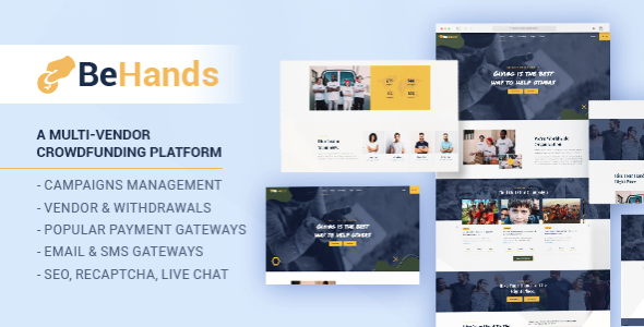 [Download] BeHands – Global Multivendor Crowdfunding Platform 