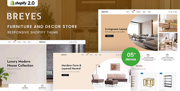 [Download] Breyes – Furniture Store Responsive Shopify 2.0 Theme 