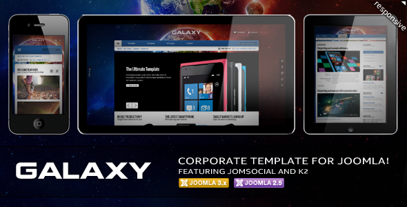 Download Galaxy Corporate Template For Joomla! Nulled 