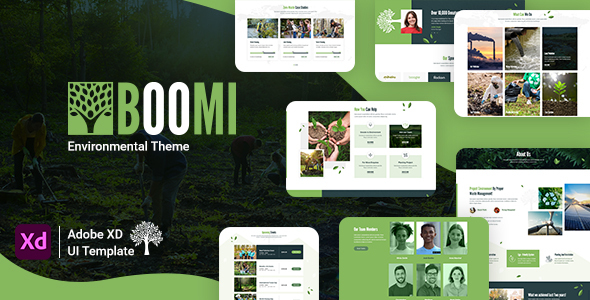 [Download] Boomi – Environment & Ecology Adobe XD Template 