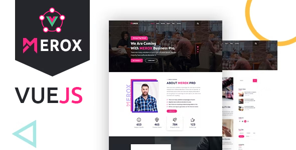 Nulled Merox – Corporate VUEJS Template free download