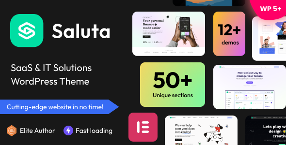 Nulled Saluta – SaaS & IT Solutions WordPress Theme free download