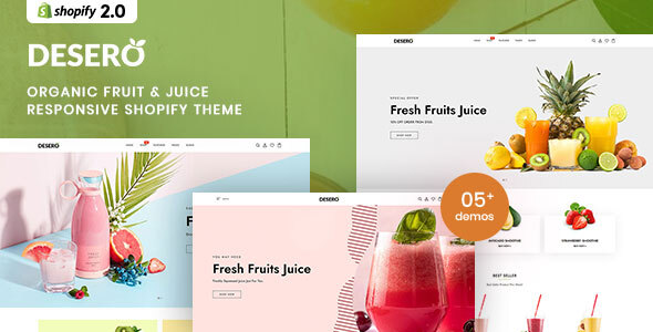 [Download] Desero – Organic Fruit & Juice Responsive Shopify Theme 